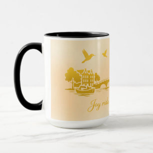 GoldAmsterdam Schwärmerischer Minimalistischer Rom Tasse