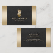 Goldananas-königliches Schwarzes u. Visitenkarte (Vorne/Hinten)