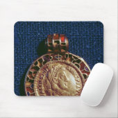 Goldanhänger in Form einer Münze Mousepad (Mit Mouse)