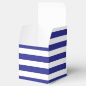 Goldanker auf blauen Streifen Geschenkschachtel (Geöffnet)