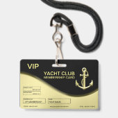 Goldanker Ausweis (Vorderseite mit Lanyard)