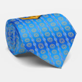 Goldanker Cerulean Blue Krawatte (Gerollt)