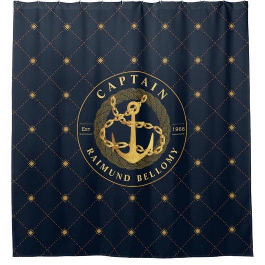 Goldanker Duschvorhang (Vorderseite)