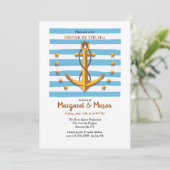 Goldanker-Einladung Einladung (Stehend Vorderseite)