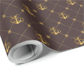 Goldanker Geschenkpapier (Rolleneckpunkt)