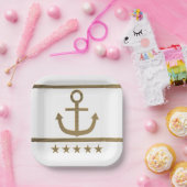 Goldanker-Glückssymbol Melaminplatte Pappteller (Party)