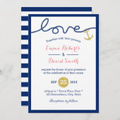 Goldanker-Hochzeit Einladung (Vorne/Hinten)