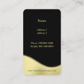 Goldanker Visitenkarte (Rückseite)