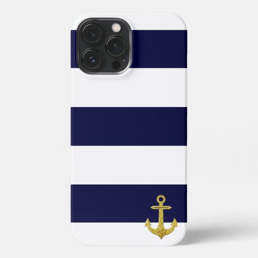 Goldanker-Wasserstreifen iPhone Hülle (Rückseite)