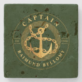 Goldankerone-Untersetzer Steinuntersetzer (Vorderseite)