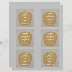 Goldäpfel auf Silber, Muster, Scrapbook