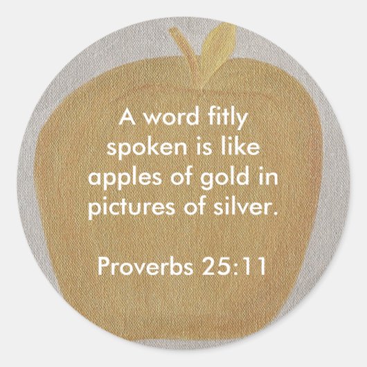 Goldäpfel in Silberbildern, Aufkleber (Vorderseite)