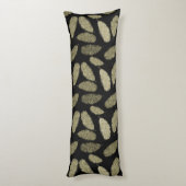 GoldAquarell-Federn Seitenschläferkissen (Rückseite (Vertikal))