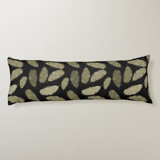 GoldAquarell-Federn Seitenschläferkissen (Rückseite)