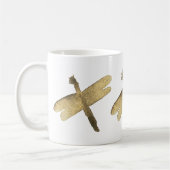 GoldAquarell-Libellen Kaffeetasse (Links)