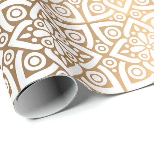 Goldarabicmuster Geschenkpapier (Rolleneckpunkt)