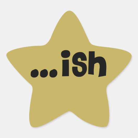 Goldaufkleber... Fisch! Stern-Aufkleber (Vorderseite)