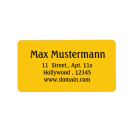 Goldaufschrift Adressaufkleber