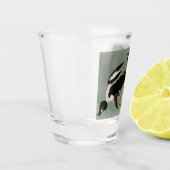 Goldaugenente Schnapsglas (Links)
