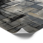 Goldäugiges Katzenkunstposter Poster (Ecke)