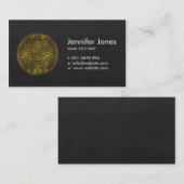 Goldaztekischer Inka-Mayakalender Visitenkarte (Vorne/Hinten)