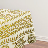 Goldaztekisches peruanisches Stammes- Muster Tischdecke (Beispiel)