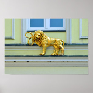 Goldbäckerei Lion, Schwerin, Deutschland Poster