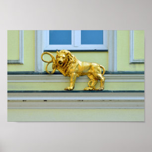 Goldbäckerei Lion, Schwerin, Deutschland Poster