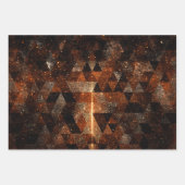 Goldbalken im geometrischen funkelnd Universum Geschenkpapier Set (Vorderseite 3)