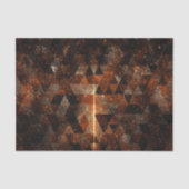 Goldbalken im geometrischen funkelnd Universum Seidenpapier (Vorderseite)