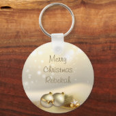 Goldbälle, Glocken und Stars Schlüsselanhänger (Vorderseite)