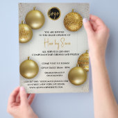 Goldballon Preise Logo Wir sind offen Flyer (Hand)