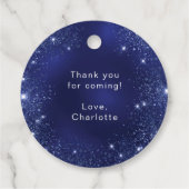 Goldballons der Birthday Marinebahn Glitzer Geschenkanhänger (Rückseite)