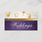 Goldballons | Feiern | Catering Veranstaltungen Visitenkarte (Vorderseite)