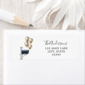 Goldballons in der Mailbox (Insitu)