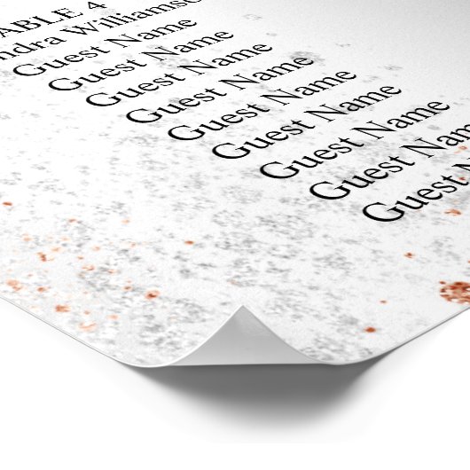 Goldballons mit Silberne Rose Poster (Ecke)