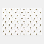 Goldballons und Funkelnd Sky Wedding Geschenkpapier Set (Vorderseite 2)