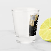 Goldballons zum 50. Jubiläum Schnapsglas (Links)