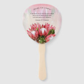 Goldband & Fuchsia Protea Bouquets Fächer (Rückseite)