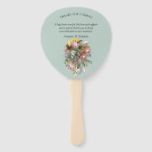 Goldband & Fuchsia Protea Bouquets Fächer (Rückseite)