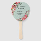 Goldband & Fuchsia Protea Bouquets Fächer (Vorderseite)