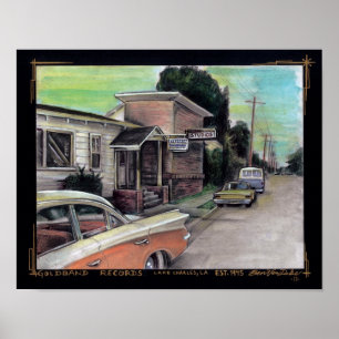 Goldband Platten Poster