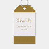 Goldbar Minimalist Modern Geschenkanhänger (Vorderseite)