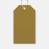 Goldbar Minimalist Modern Geschenkanhänger (Rückseite)