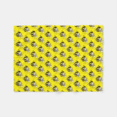 Goldbarbe-Honig-Hummel-HummelPrintwerbung Fleecedecke (Vorderseite (Horizontal))