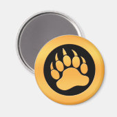 Goldbärenpaw Magnet (Vorderseite/Rückseite)