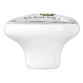 Goldbarmherzige Personalisierte Keramik Keramikknauf (Seitenansicht)