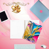 Goldbarren-Blume Monogram Abstrakt Planer