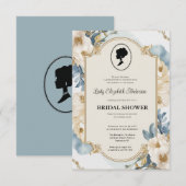 Goldbarren Bridgerton Brautparty Invit Einladung (Vorne/Hinten)