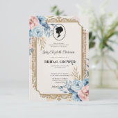 Goldbarren Bridgerton Brautparty Invit Einladung (Stehend Vorderseite)